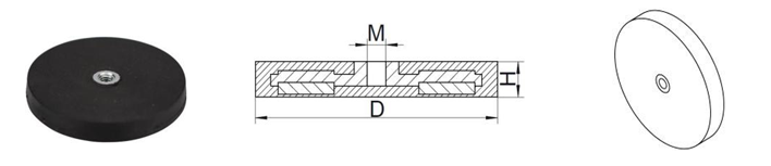 rare earth magnets with mounting holes width=