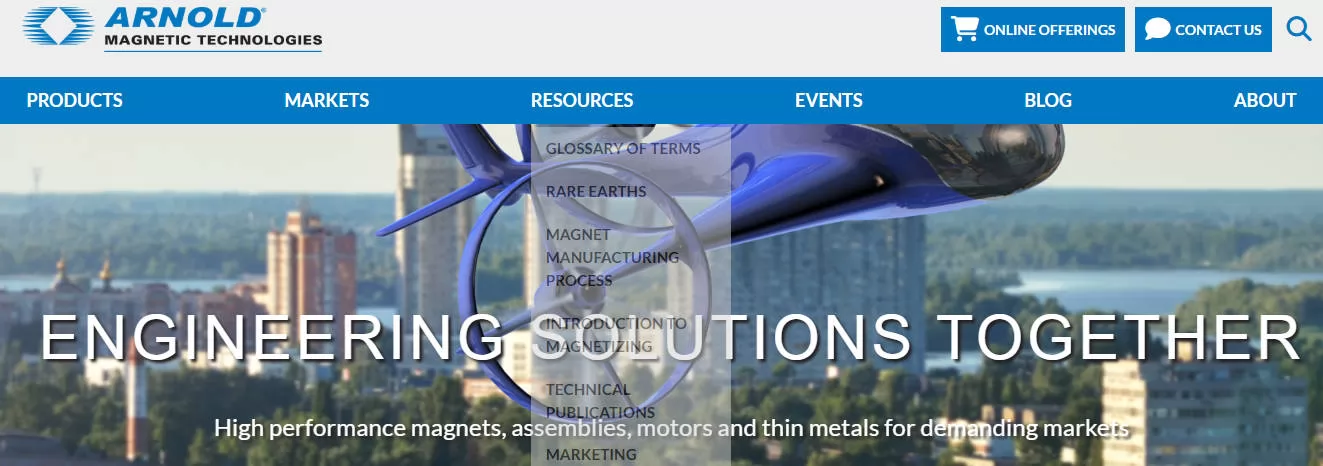 china magnet manufacturer - Arnold Magnetic Technologies