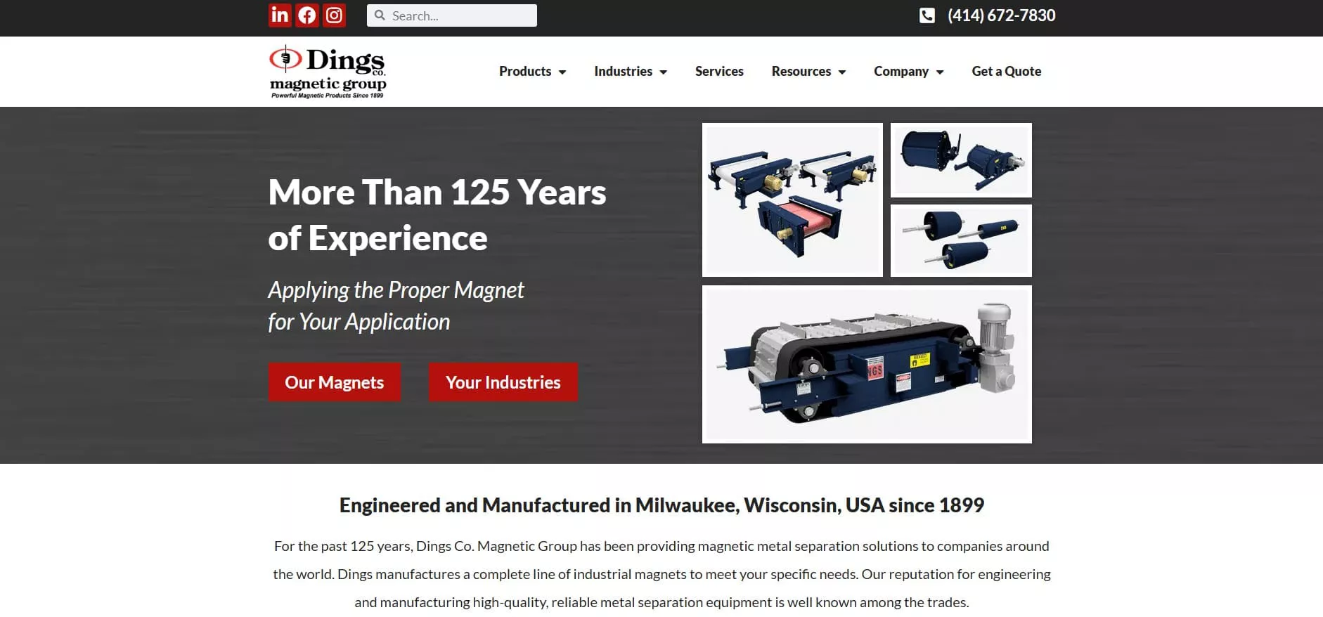 Dings Magnetic Group Drum Magnets