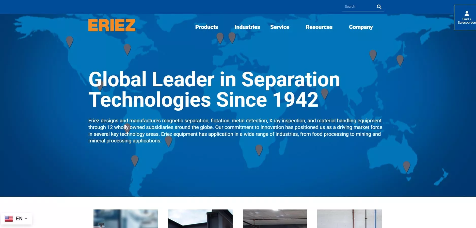 Eriez Magnetic Drum Separator