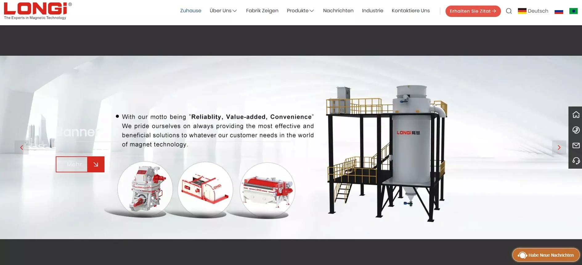 LONGi Magnet High Gradient Separator