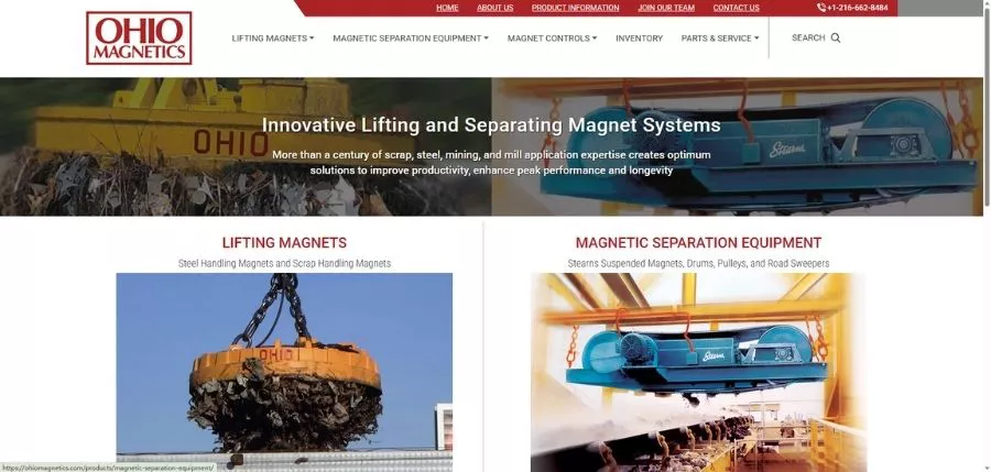 Ohio Magnetics Magnetic Separator